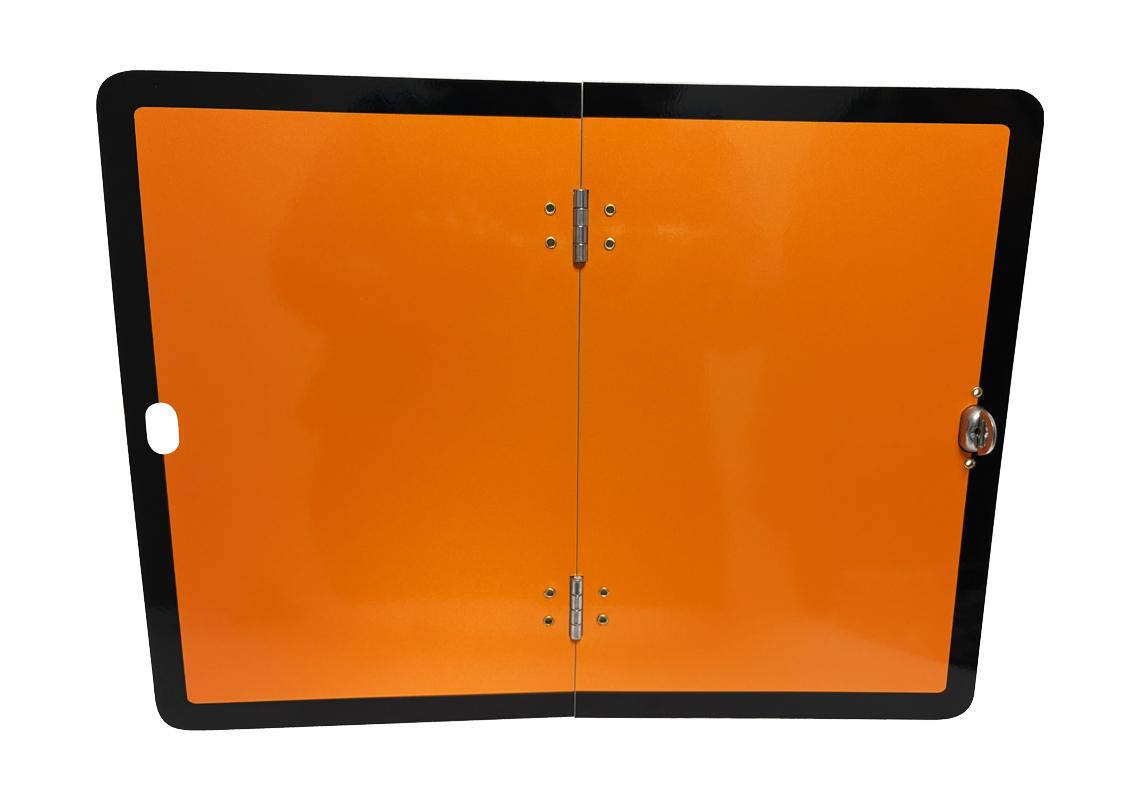 RECTANGLE GALVA ORANGE PLIABLE VERTICALEMENT